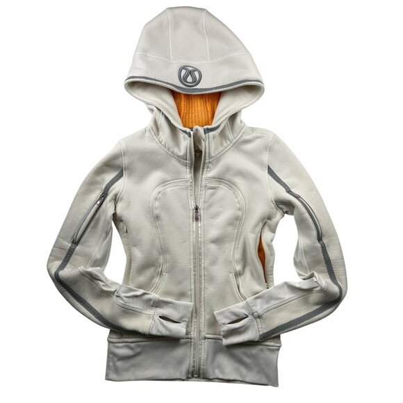 Lululemon Uba Hoodie *Reflective Polar Cream-Creamsicle Pop Sz 4 Special Edition - Picture 4 of 14